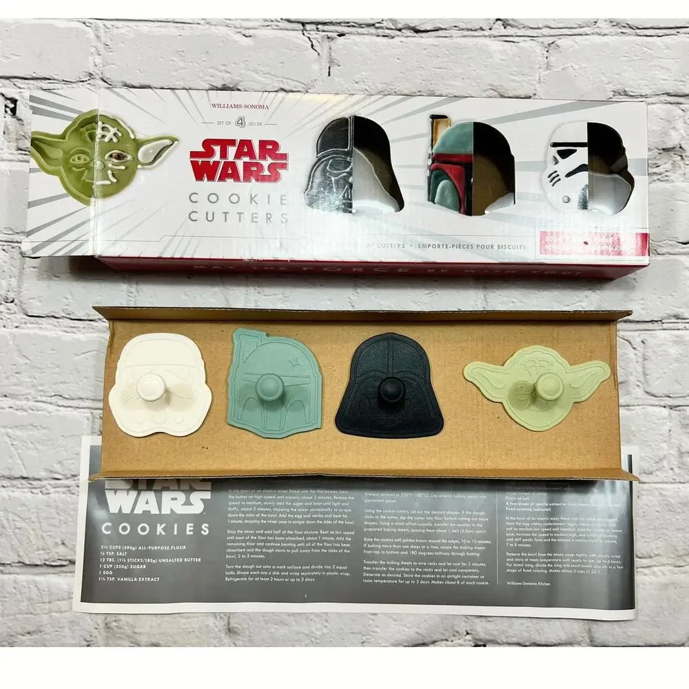 LOT Star Wars Cookie Cutters Cupcake Stencils May the 4th Party Yoda Darth Vader